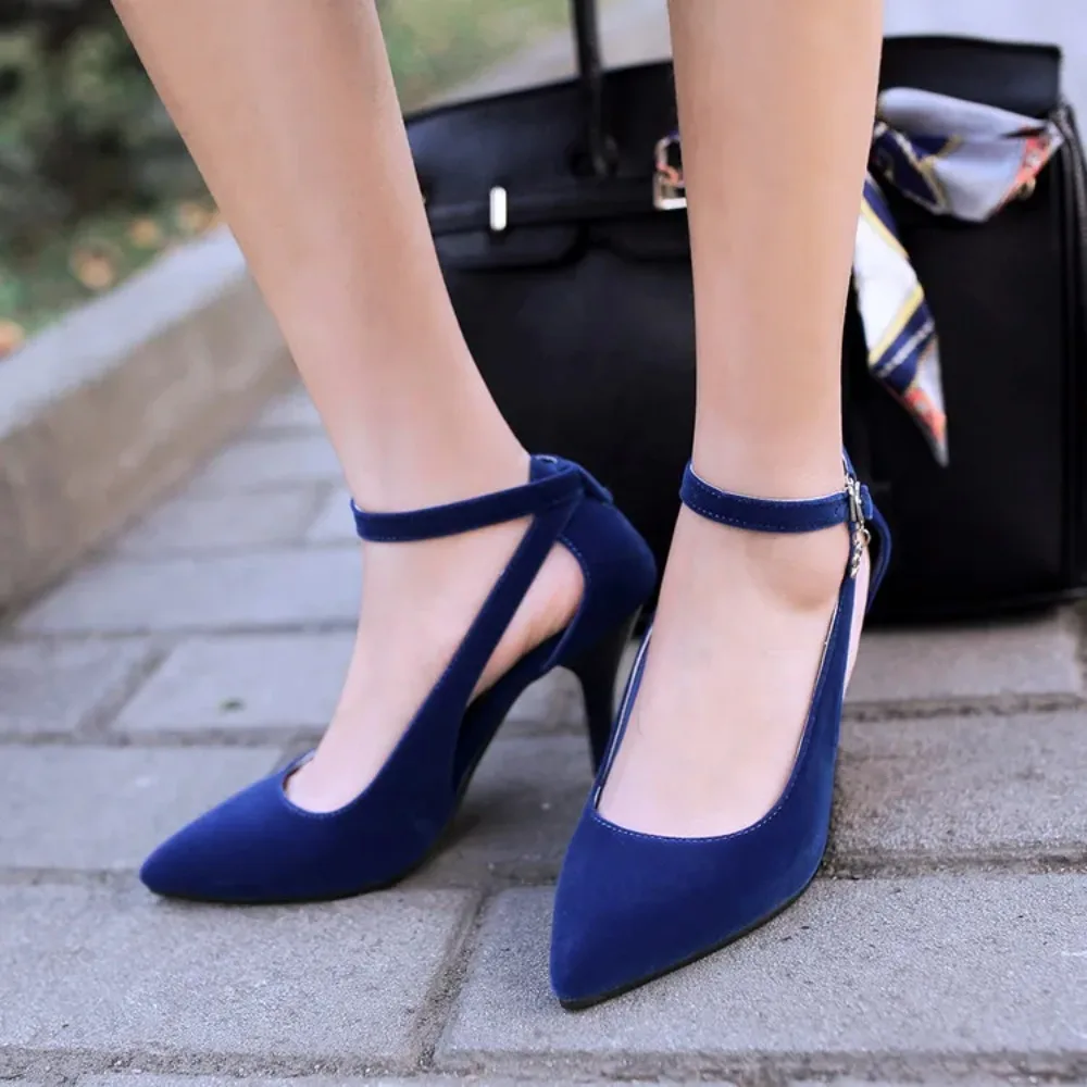 Shoes Woman 2017 New Arrival Wedding ladies high heel shoes Fashion Sweet Dress pointed toe Women Shoes Pumps Big size 28-54 E-1
