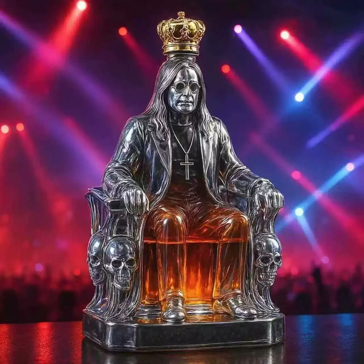 

NEW Ozzy Osbourne Whiskey Bottle Back To The Beginning Commemorative Whiskey Wine Bottle Home Decor Statue Collection Crafts