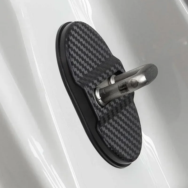 Universal Car Door Lock Protective Cover 4PCS Self-Adhesive Car Decorative Accessories Car Door Lock Anti Rust Sleeve Cover