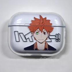 Cute Japan Anime Oya Haikyuu Love Volleyball Earphone Case For AirPods 12 3 Pro Clear silicone wireless Bluetooth headphone case