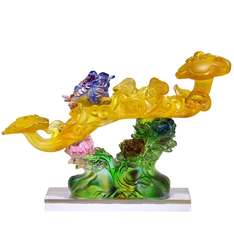 

Ruyi ornament, lucky, golden toad, villa, living room, entrance, cabinet, decoration