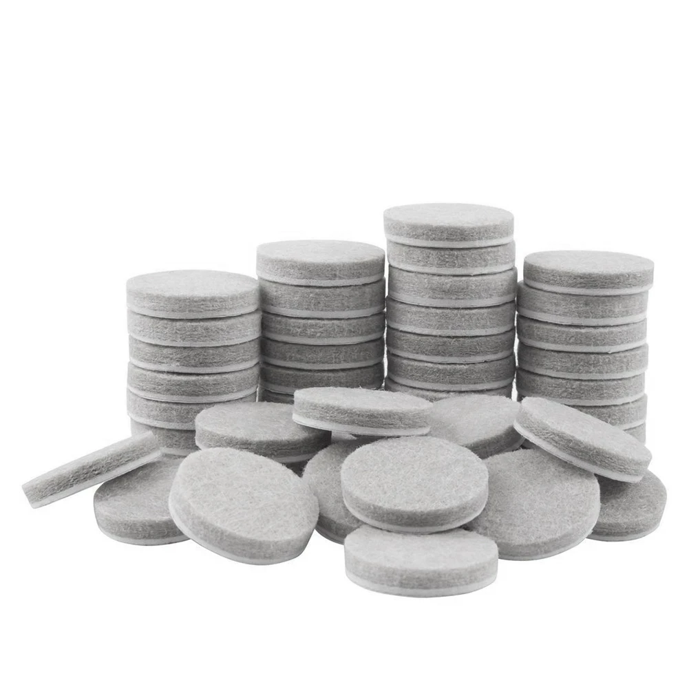 Round Thicker Felt Furniture Pads 20/30mm Thicker Protects For Floor Hard Surface Anti Skid Scratch Tabs Leg Anti-Slip Pad