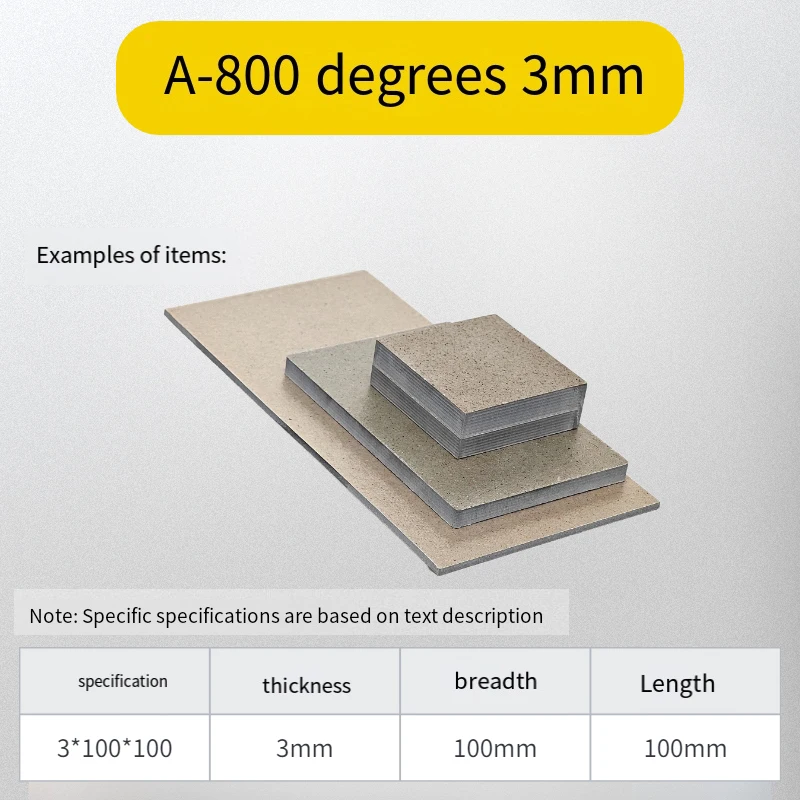 1/3/5 piezas 800 ℃   Molde resistente a altas temperaturas, tablero de aislamiento térmico, Material de aislamiento térmico, molde, placa de aislamiento térmico