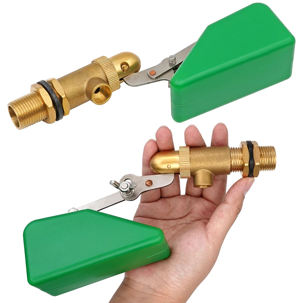 Brass Float Valve 1/2-inch for Water Tank Automation Featuring Adjustable Arm and Stable Operation Varying Water Levels