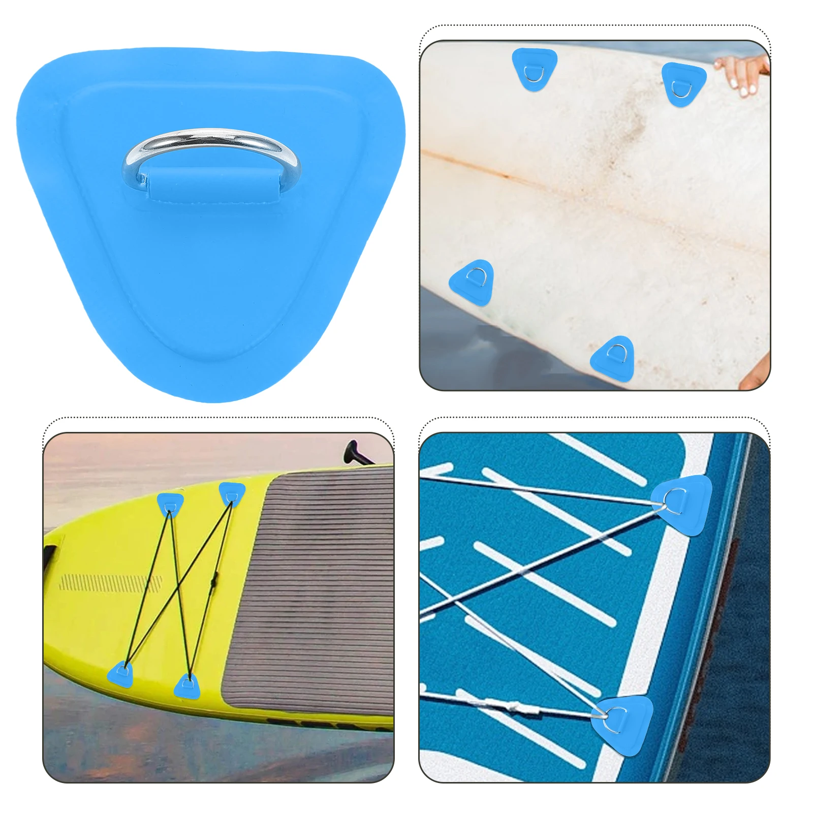 

4 Pcs Paddle Board Storage Rope Buckle Kayak Accessories Accessory for Fixing Boat Inflatable Rings