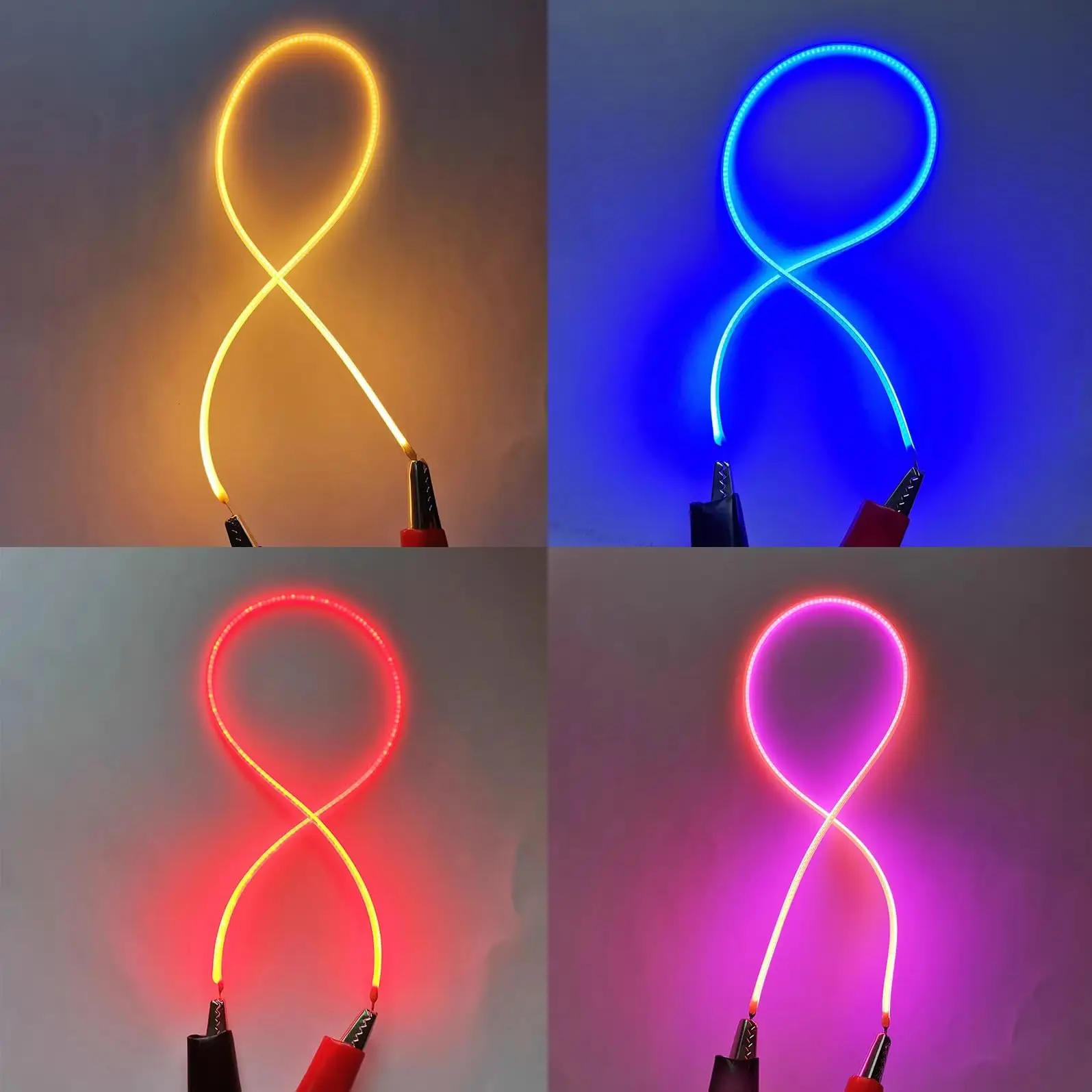 

Теплая лампа Эдисона, светодиодная лампа накаливания, детали гибкой нити, 130 мм, 300 мм, DC3v, светодиодная нить накаливания, светодиодные бусины, диоды, аксессуары для освещения