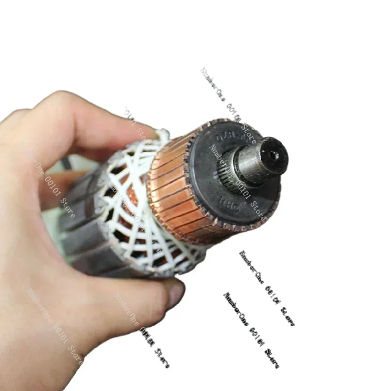 1PC Electric Motor Stator/Rotor For Hitachi PH65A Circular Saw 15mm Drive Shaft Rotor Armature 9 Teeth/55mm Core Armature AC220V