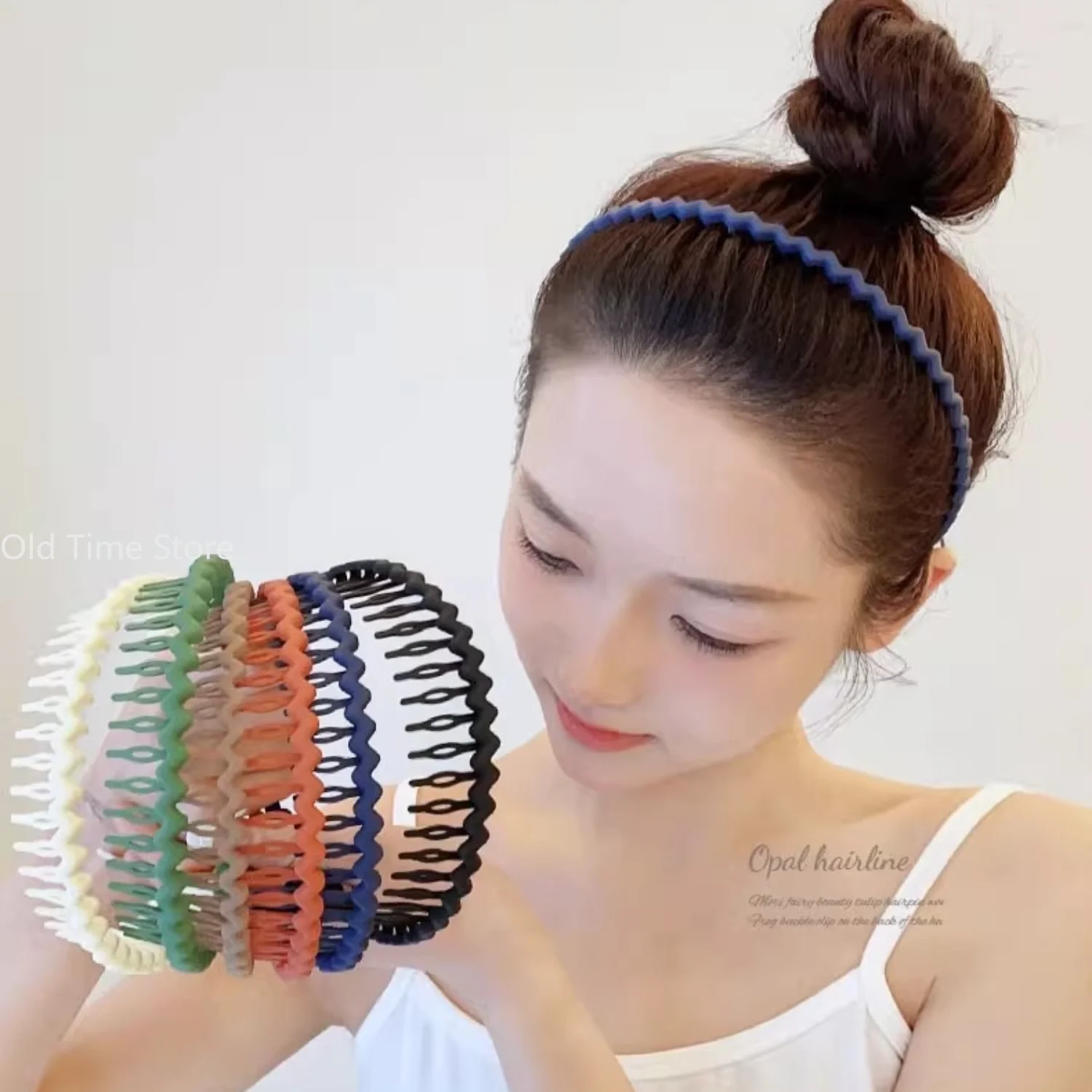 

New Hair Band Women Teeth Design Anti Slip Headband Control Skincare Face Washing Minimalist Hair Grip Styling Tool