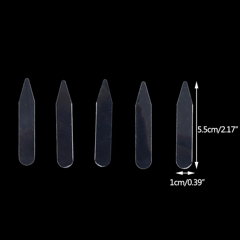 200 шт., пластиковые жестконы для воротников, набор костей для классического воротника рубашки