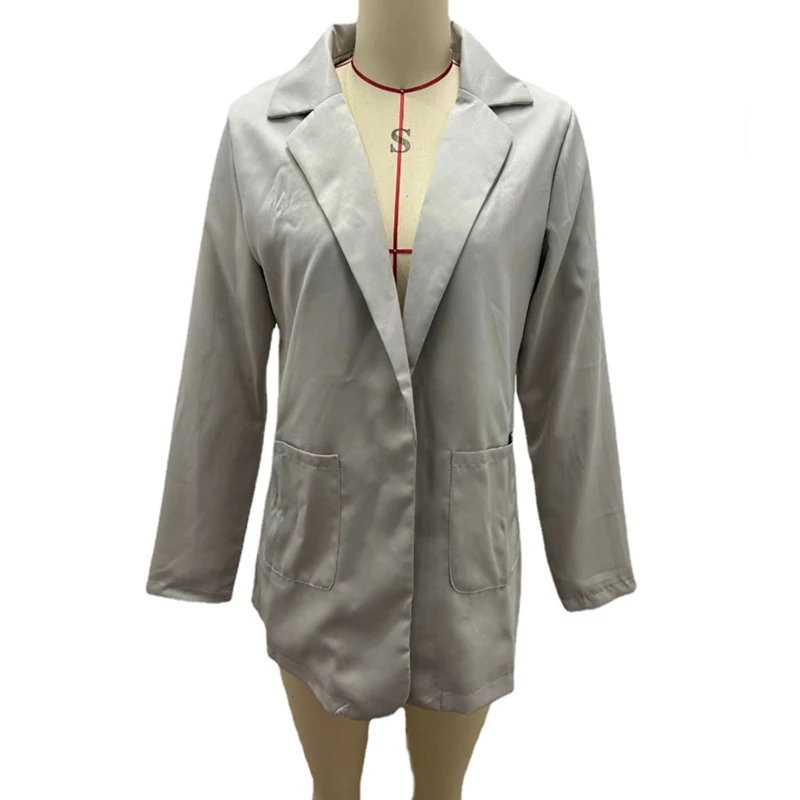 Blazers femininos de temperamento elegante, casacos finos casuais, blazer lapela, roupas femininas, roupas de trabalho, jaquetas básicas, moda