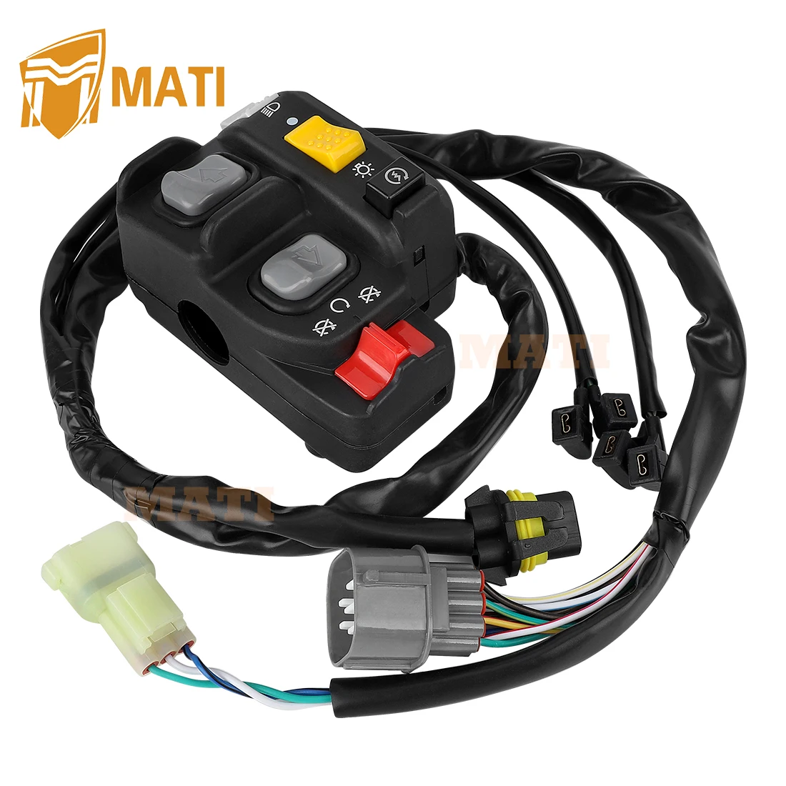 M MATI Left Handlebar Switch Electric Shift Start Stop Headlight for Honda Foreman 500 ES TRX500FE1/FE2 2014-2019 35140-HR4-A41