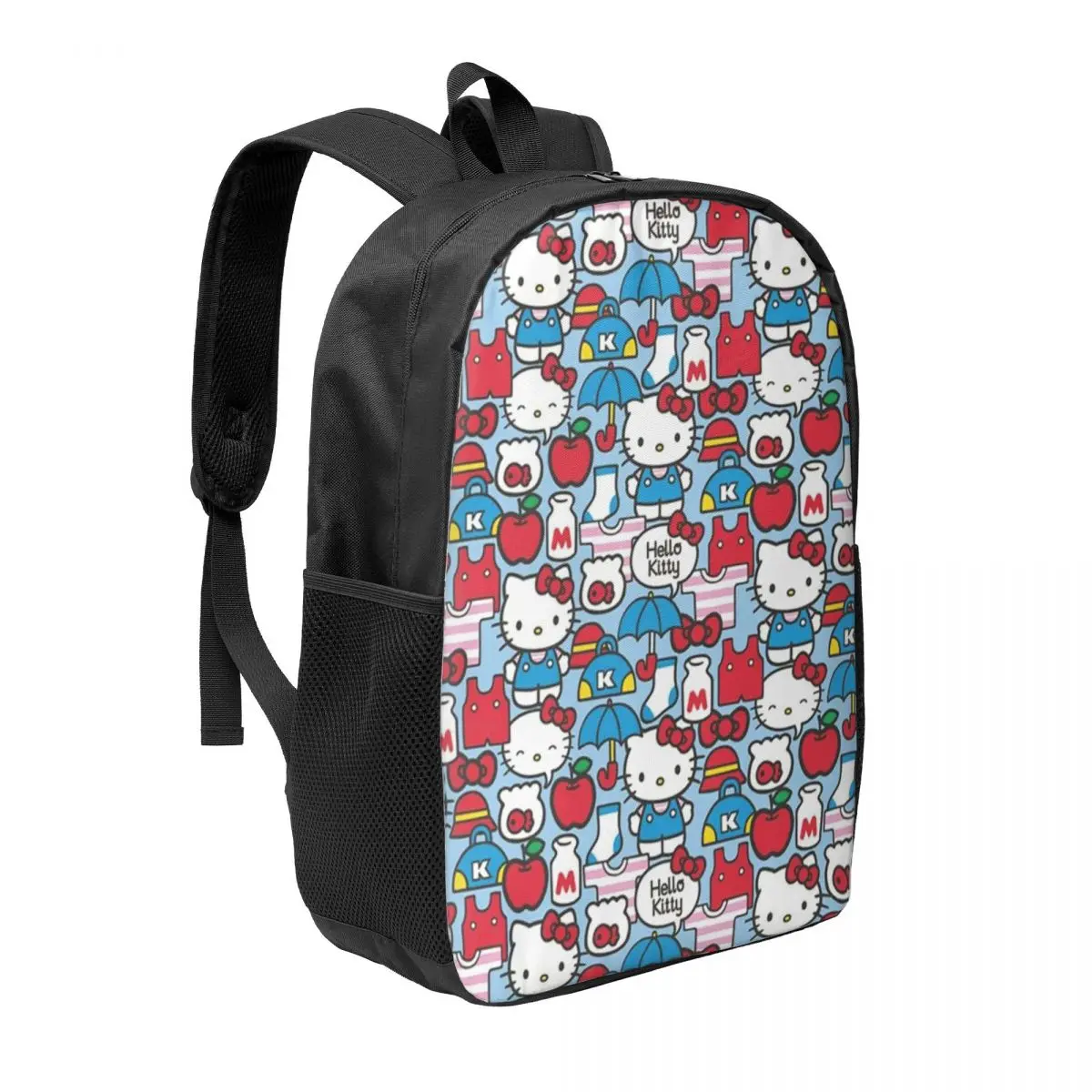 Custom Hello Kitty Cat Backpacks for Men Women School College Student Bookbag Fits 15 Inch Laptop Cartoon Bags