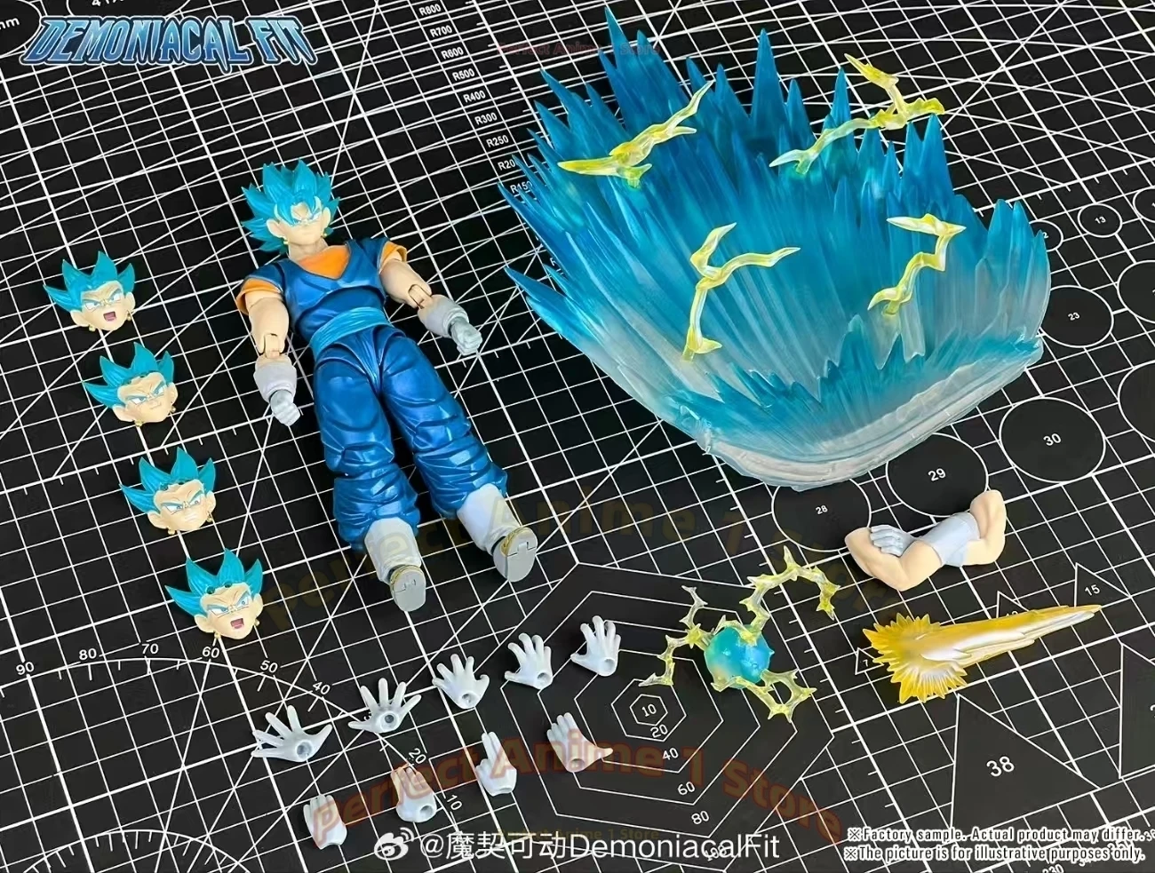 Novo SHF Demoniacal Fit Ultimate Ace The Power of Gods Fear Vegeta Coleção de bonecos de ação de 6 polegadas
