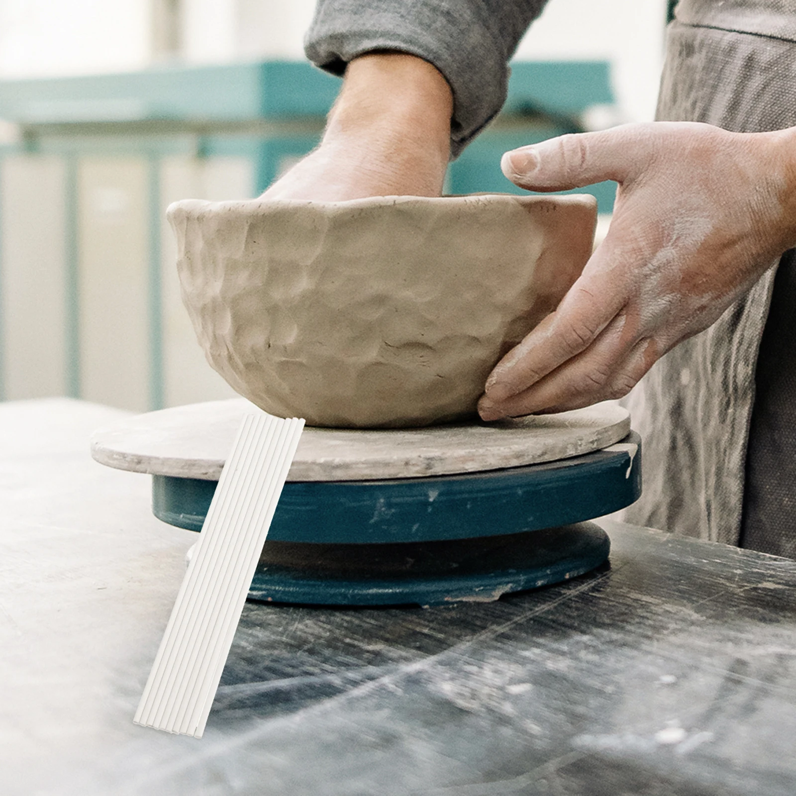 10pcs Kiln Firing Tools Ceramic Jewelry Rods for Pottery Accessories Burning High Temp Resistant Durable Refractory Stick Easy