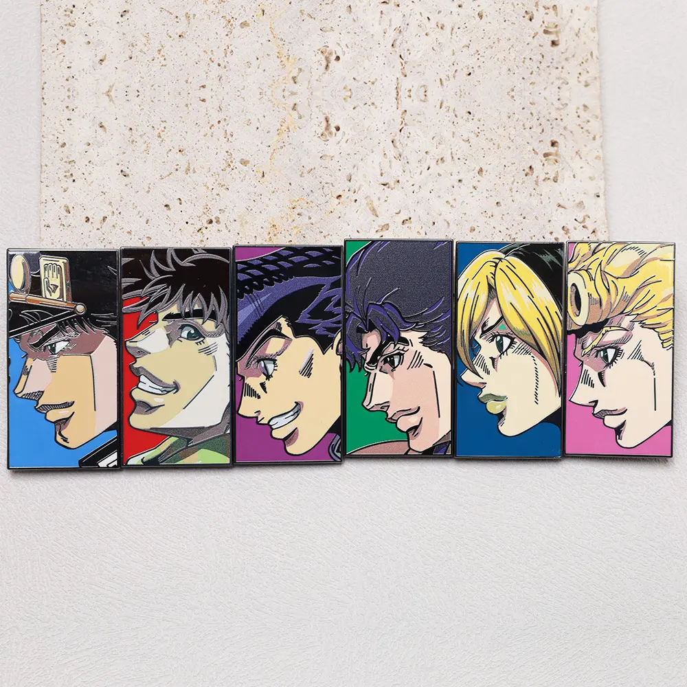 Anime JoJo's Bizarre Adventure Enamel Pin Lapel Pins for Backpacks Brooches Badges Brooch for Clothes Jewelry Gifts Friends