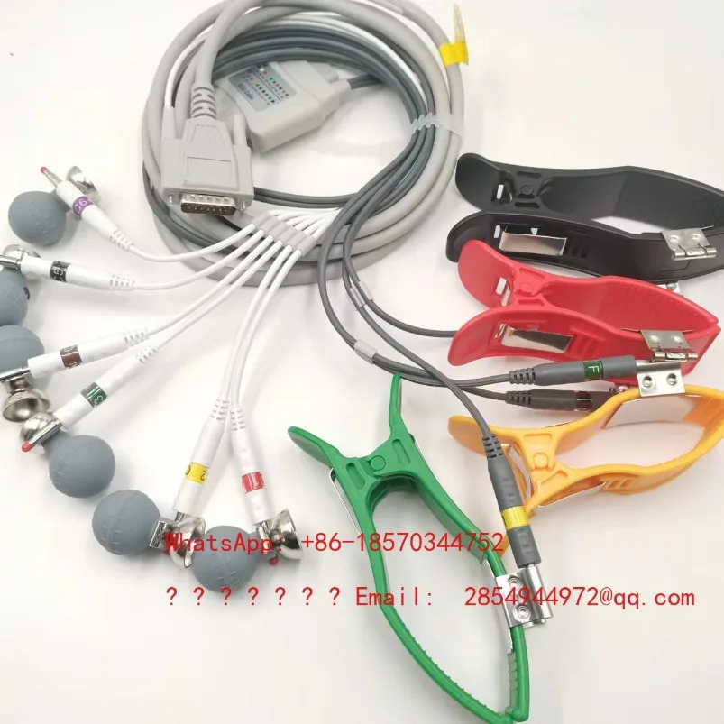 Applicable ZQ-1201 1203G 1206 1212 ECG Machine Lead Wire 4.0 Banana Plug