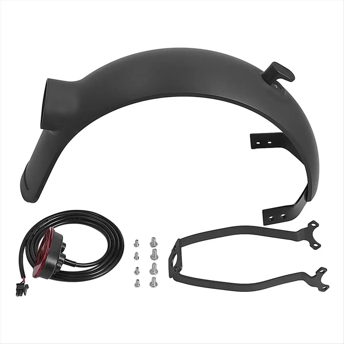 

(ABYM) Rear Fender Aluminum Alloy Accessories for Xiaomi Electric Scooter 4 Ultra Mudguard Tail Light Brake TailLight Set