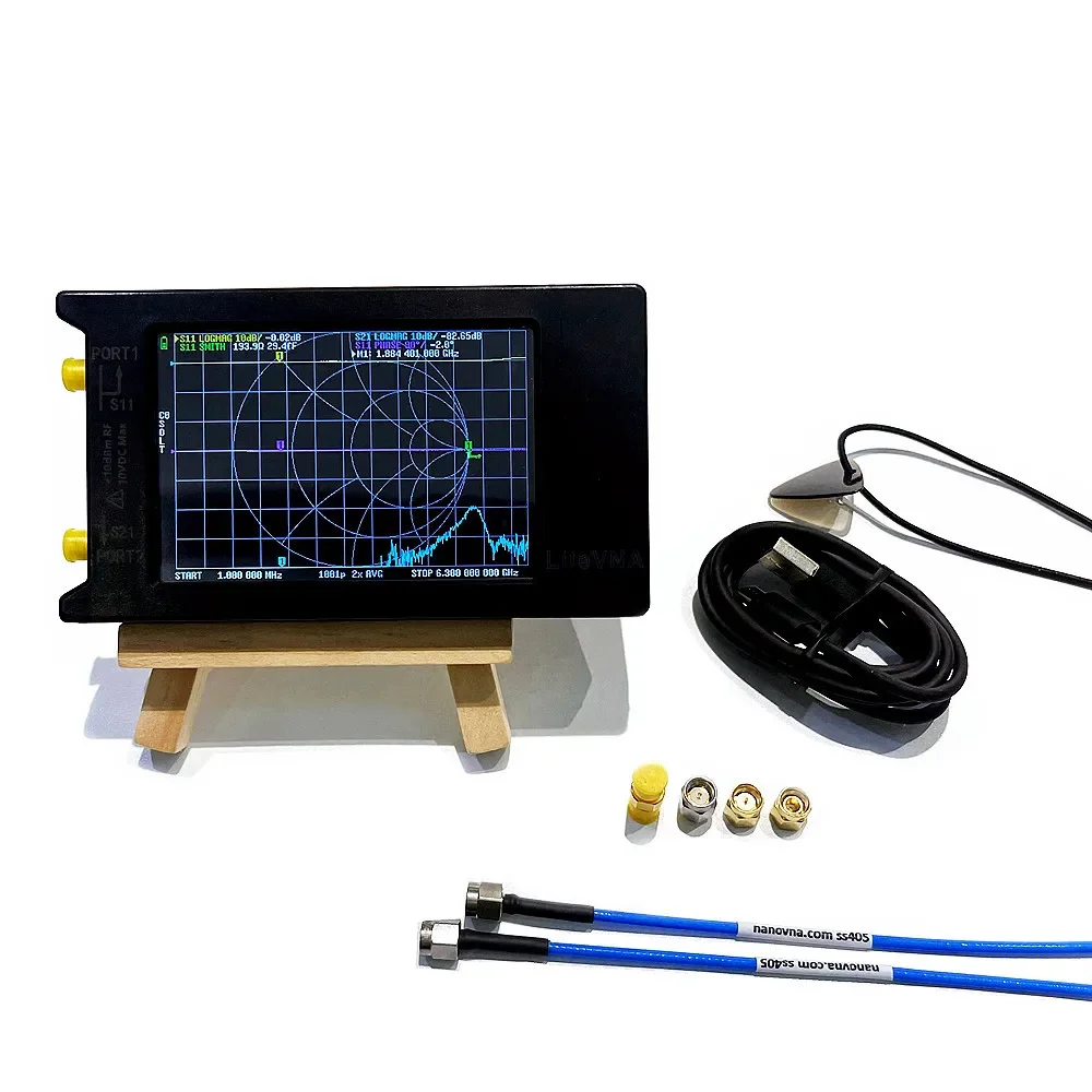 Nowy analizator sieci wektorowych 4 Cal LiteVNA 6GHz 50KHz ~ 6.3GHz analizator antenowy 4 \