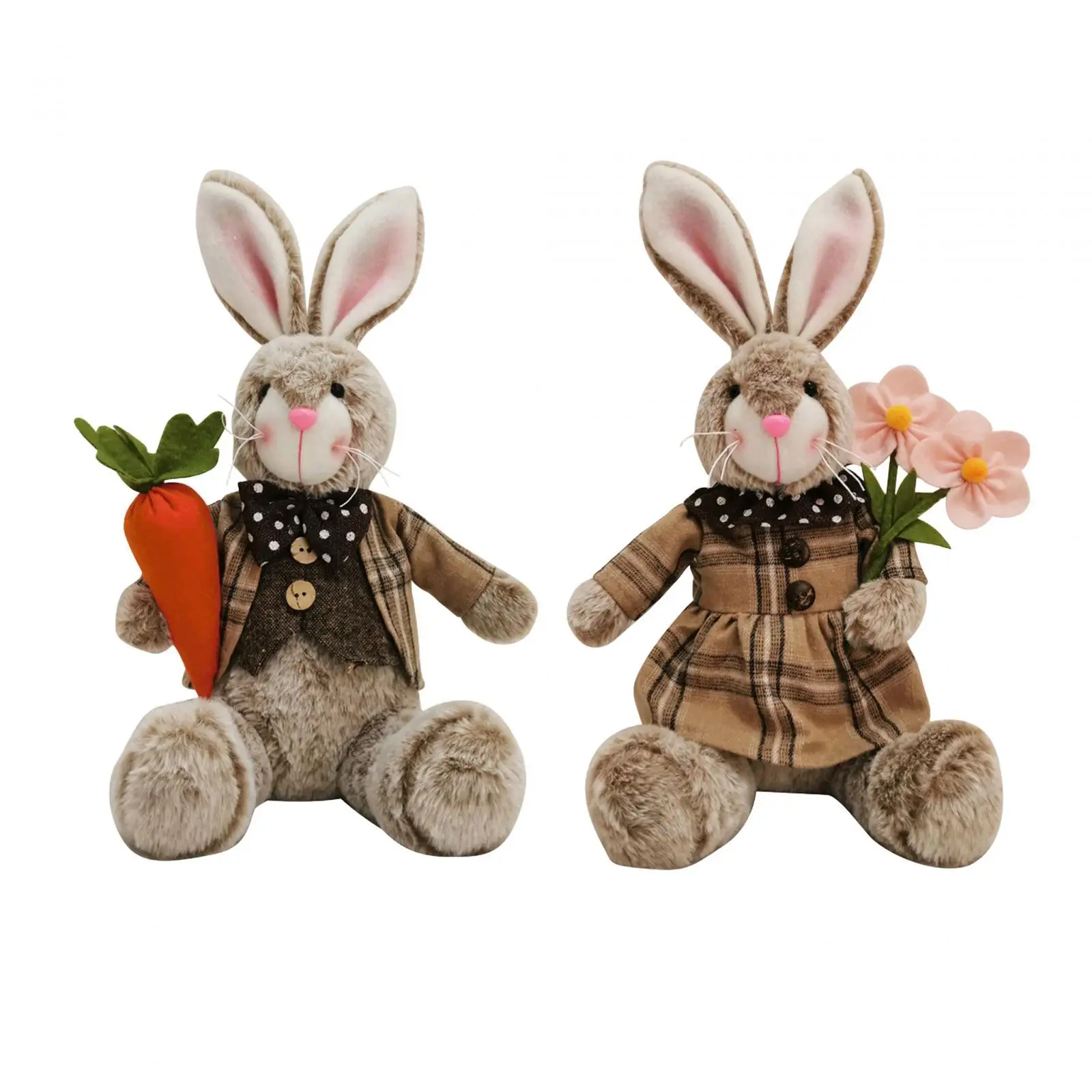 

Easter Bunny Figurine Sitting Statue for Home Courtyard Tabletop