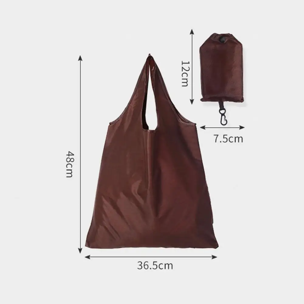 Versatile Carry-all Bag Foldable Shopping Bag with Reinforced Handle Capacity Waterproof Tote Reusable Grocery Bag Holder