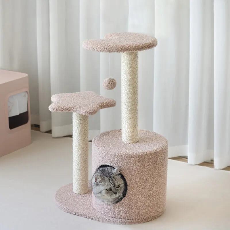 

Supplies Sandbox Cat Tower Scrapers Things Large Wooden Cat Tower Castle Climbing Scratcher Rascador De Gatos Things For Cats