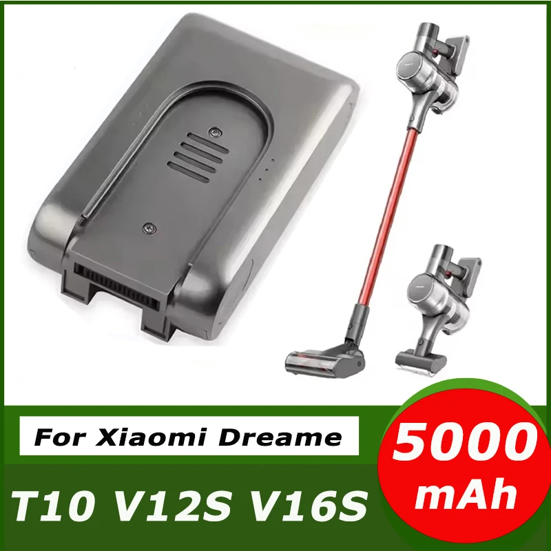 5000mAh Replacement Battery for Xiaomi Dreame 25.2V T10 V12S V16S R10Pro Cordless Vacuum Cleaner Rechargeable Li-ion Battery