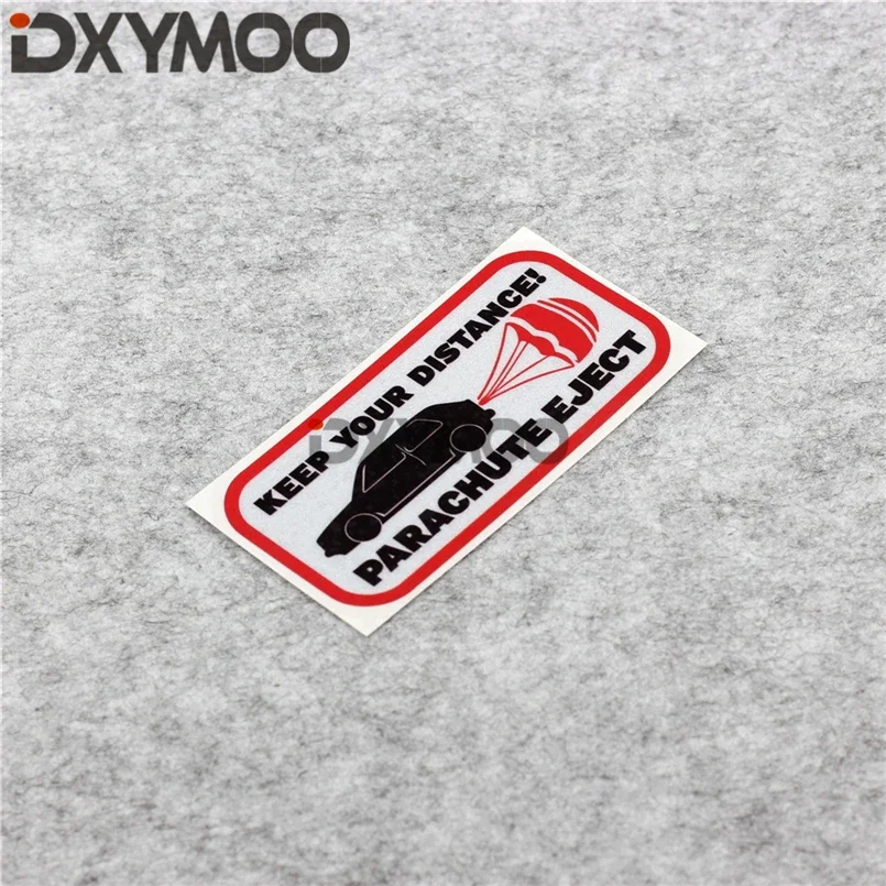 Funny Warning Car Sticker Decals KEEP YOUR DISTANCE EJECT Decorate Auto Window Stickers