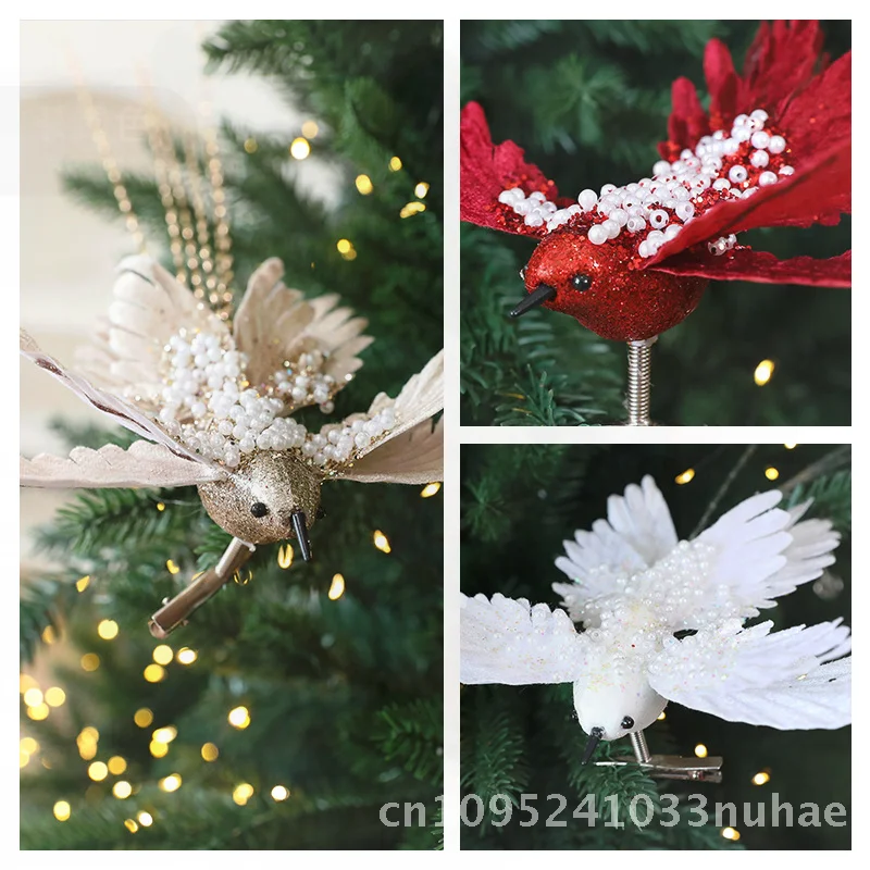 

Amazon Christmas Hummingbird Decorative Ornaments Multicolor Artificial Bird Toy Christmas Tree Decoration Hanging Accessories