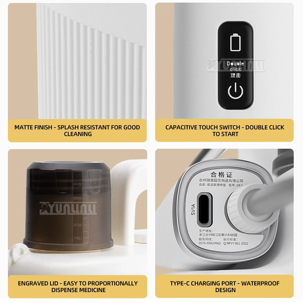 Электрическая насадка для душа, чайник для полива, распылитель воды, опора для автомобиля