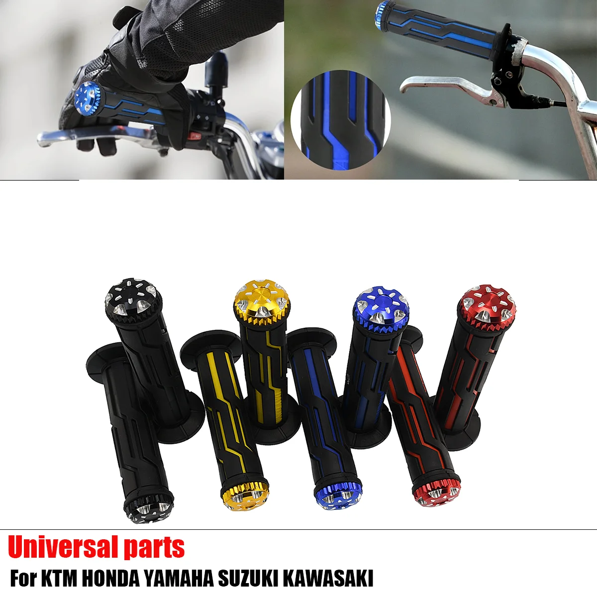 Motorcycle 22mm 24mm Handle Grip Universal Handle Handlebar Parts For Suzuki Yamaha Kasawaki KTM Honda Universal