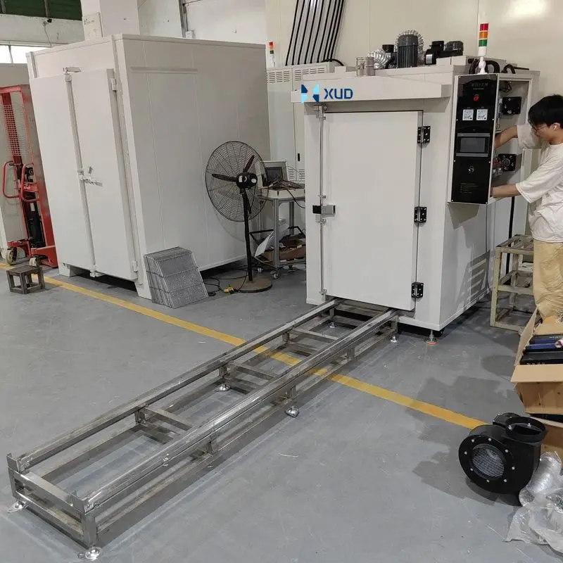 Precio competitivo, horno Industrial tipo lote para hornear, calefacción eléctrica, secador de caja de aire caliente para postpulido de resina y secado de pastillas de freno