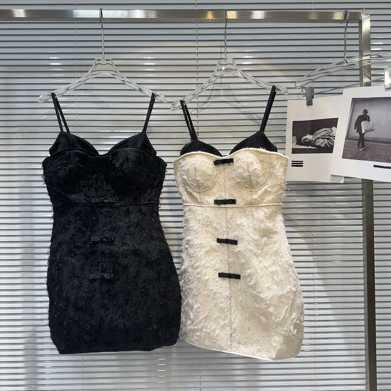 Sommer 2025, neues Sle-Luxus-Samtknoten-Damenkleid mit Dr. Plu Tweed-Pad, trägerkleid, faionable Casual Wear