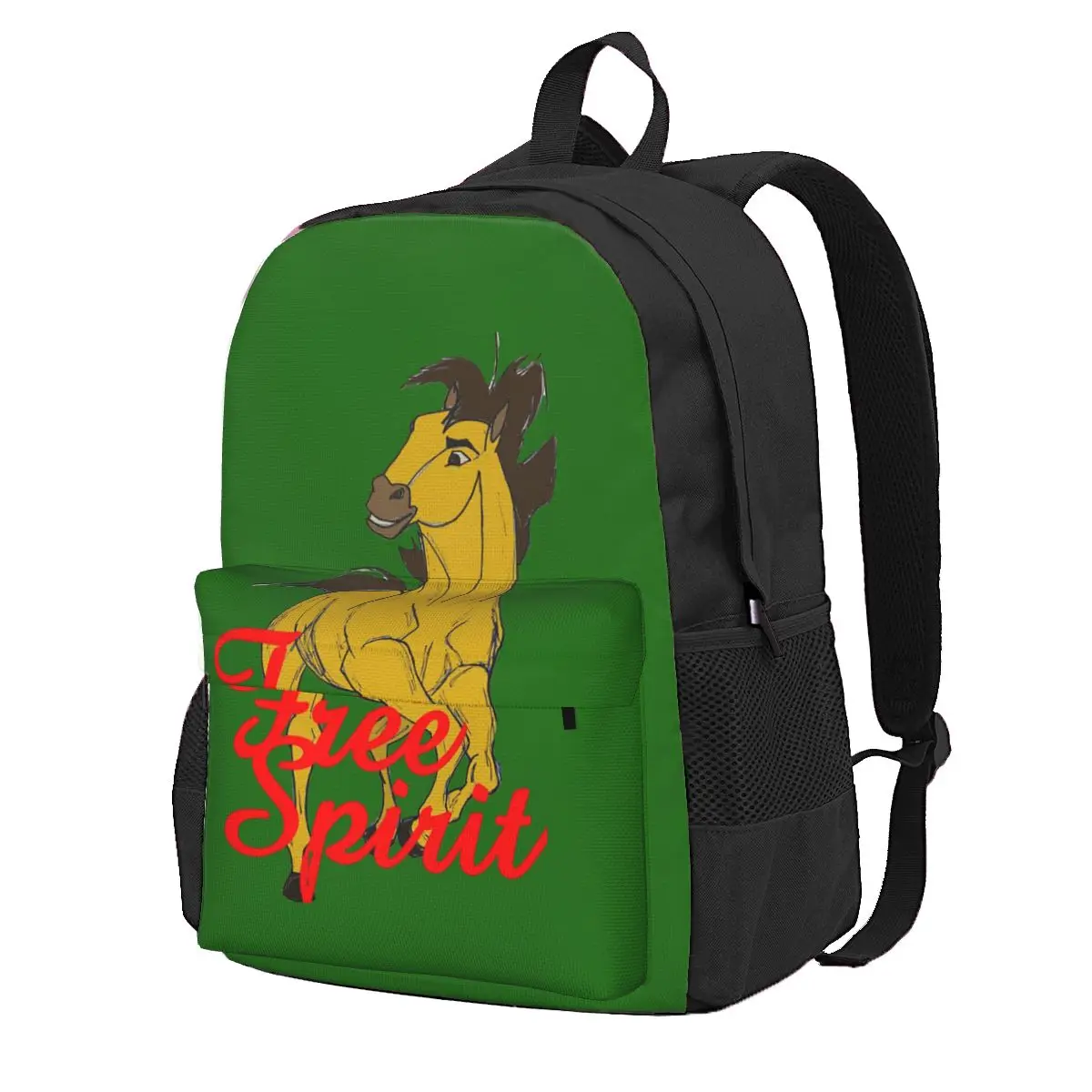

Free Spirit Horse Student Backpack School Bag Hiking Travel Daypack for Men Women Fashion Bookbag Shoulder Bags