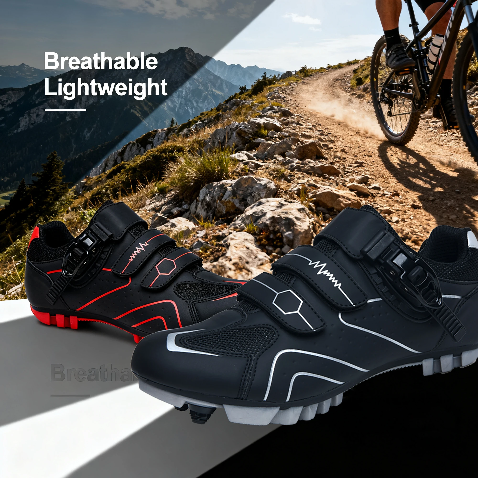 

Обувь для горного велосипеда. Мужская обувь для велоспорта. Обувь для горного велосипеда. Быстрая пряжка с храповым механизмом. Совместимая с педалью системы SPD для дома и улицы.