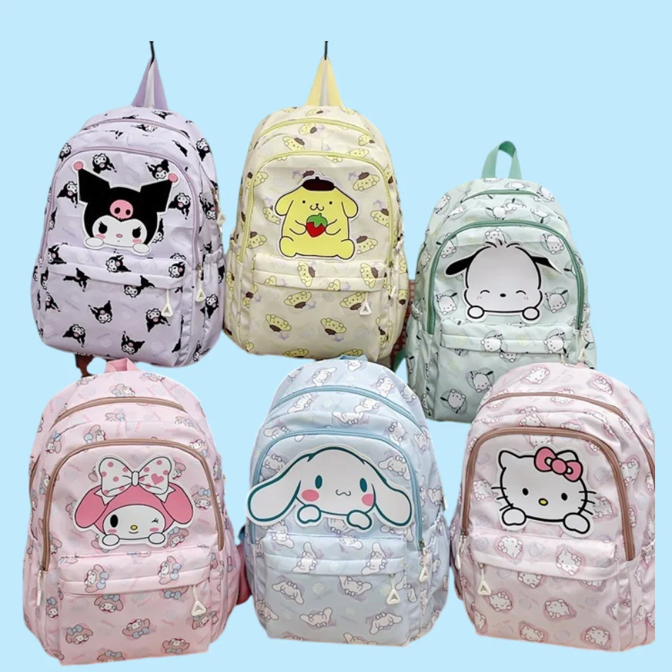 Schultasche Anime Kuromi Cinnamoroll My Melody Pochacco Studentenrucksack Schultasche Große Kapazität Für Kinder Mädchen Jungen