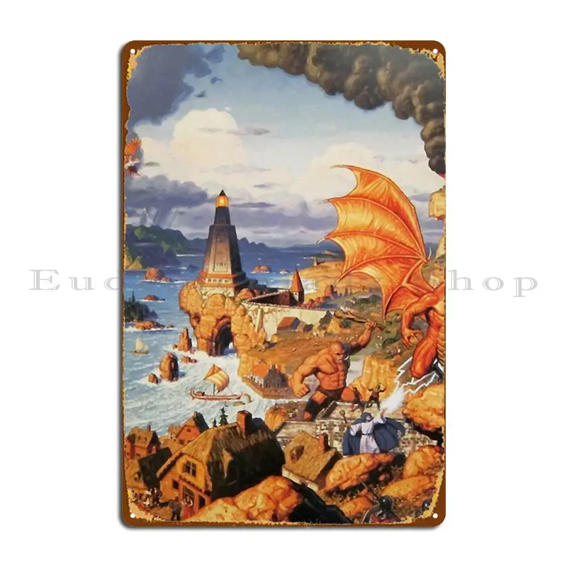 Ultima Online-letrero de Metal clásico para fiesta, Bar, Mural de pared, Vintage, crear cartel de estaño