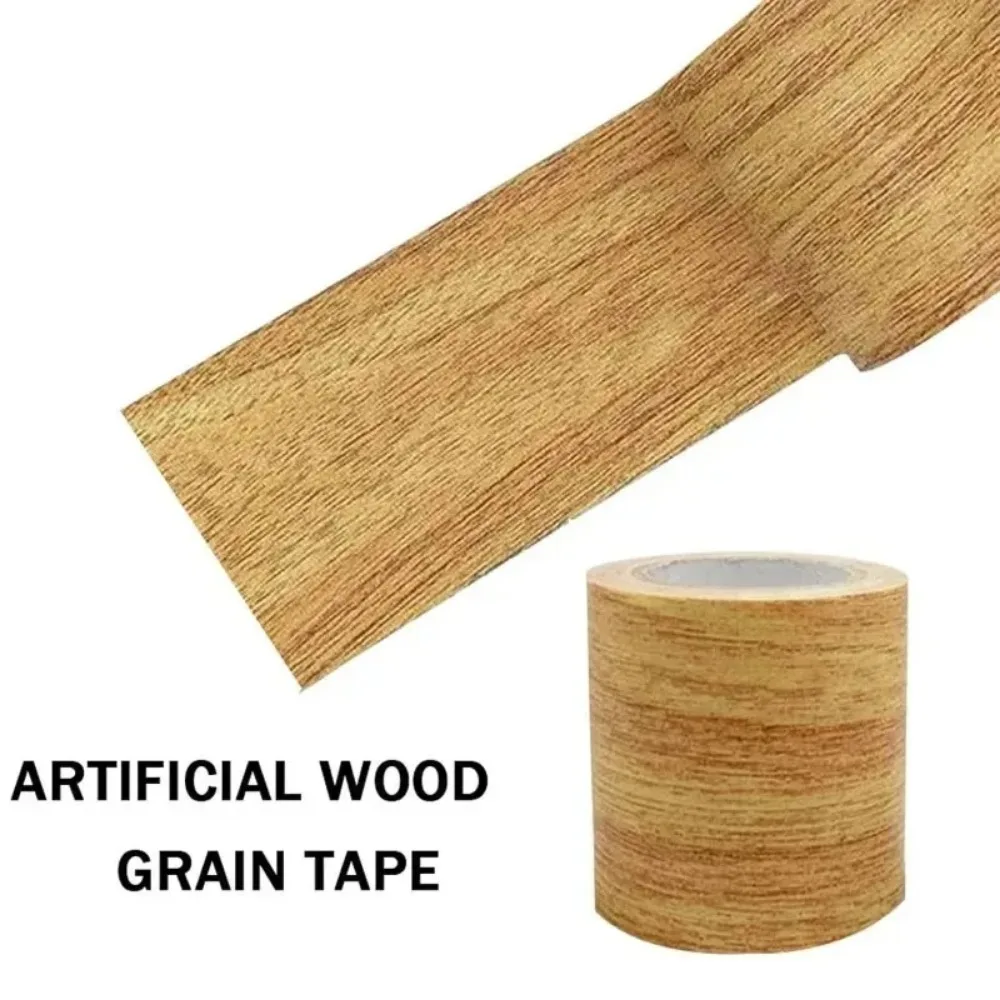 5.7x4.5M/Roll Realistic Wood Grain Repair Adhensive Duct Tape Floor Furniture Renovation Skirting Line Sticker Home Decoration