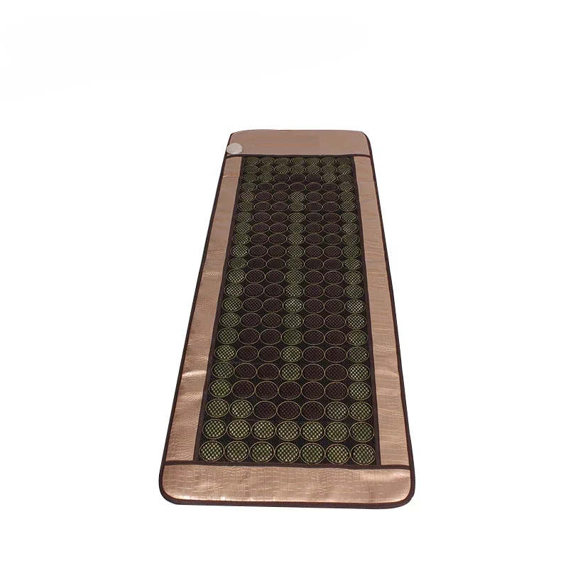 Asia countries popular jade tourmaline stone mat pemf therapy jade heating massage mattress