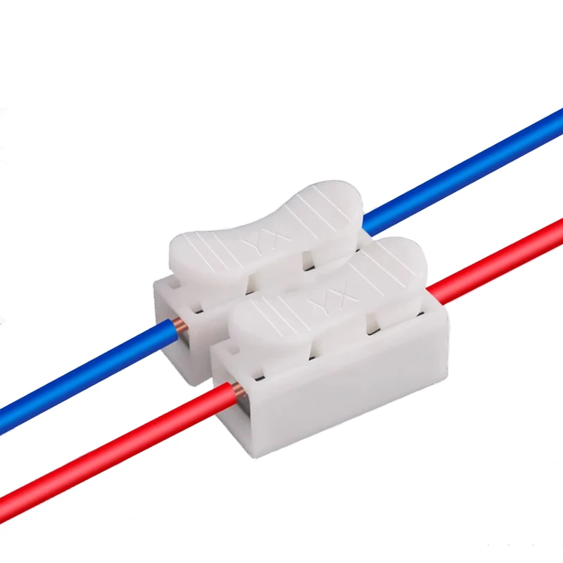 10pcs/lot CH-2 CH-3 CH-4 White Color G7 Wire Connector Voltage 250V Wiring Terminal Block LED Lighting Press Type Connector