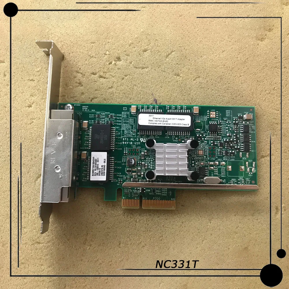 

Оригинал для HP 4-портовый Gigabit NIC 1 ГБ 647592-001 649871-001 BCM5719 NC331T