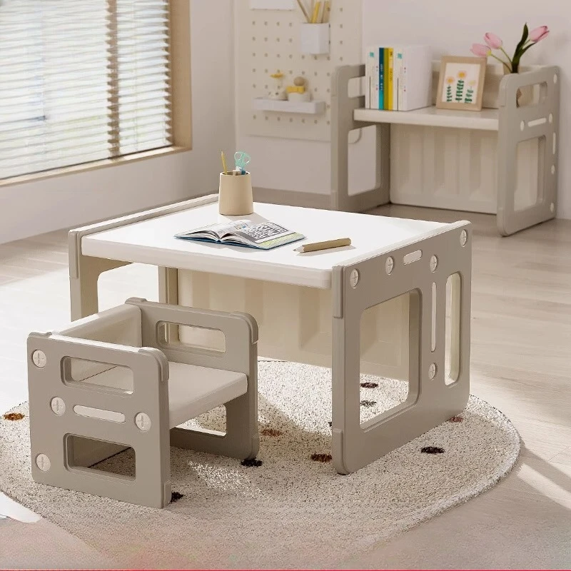 

Children's writing table and chair set Baby multi-functional toy Study table Desk
