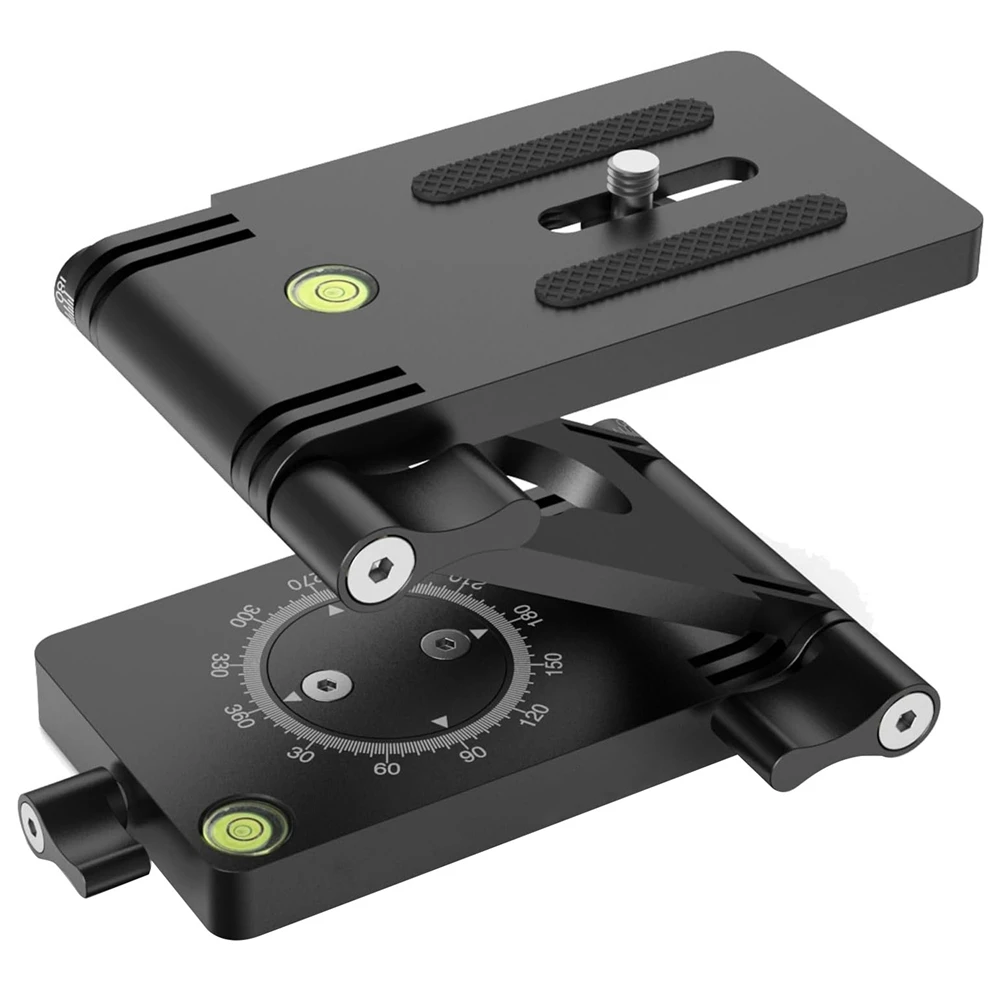 

KK-B2-Z Гибкая наклонная головка штатива Гибкая угловая головка с панорамированием и наклоном/универсальный штатив для многосторонней камеры Складной Z-образный кронштейн для DSLR-камеры