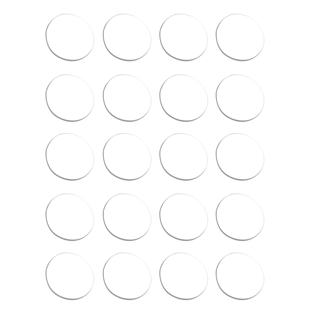 

20 pcs Suction Cup Gaskets 20mmx3mm Furniture Hardware Rubber Pads Transparent Protective Bumper Cushions Glass Furniture Legs