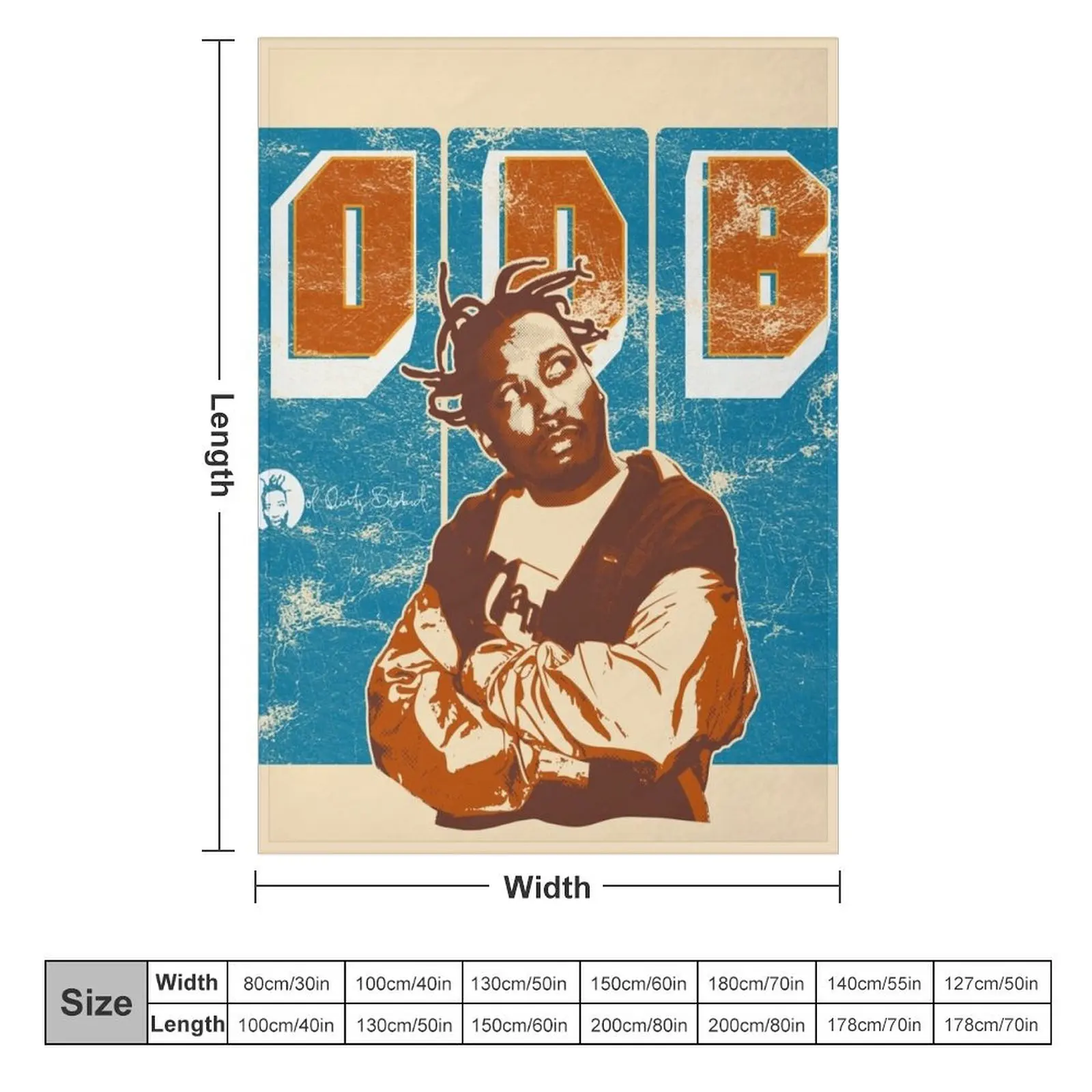 ODB Ol Dirty Bastard Throw Blanket Cute Weighted Baby Loose Blankets