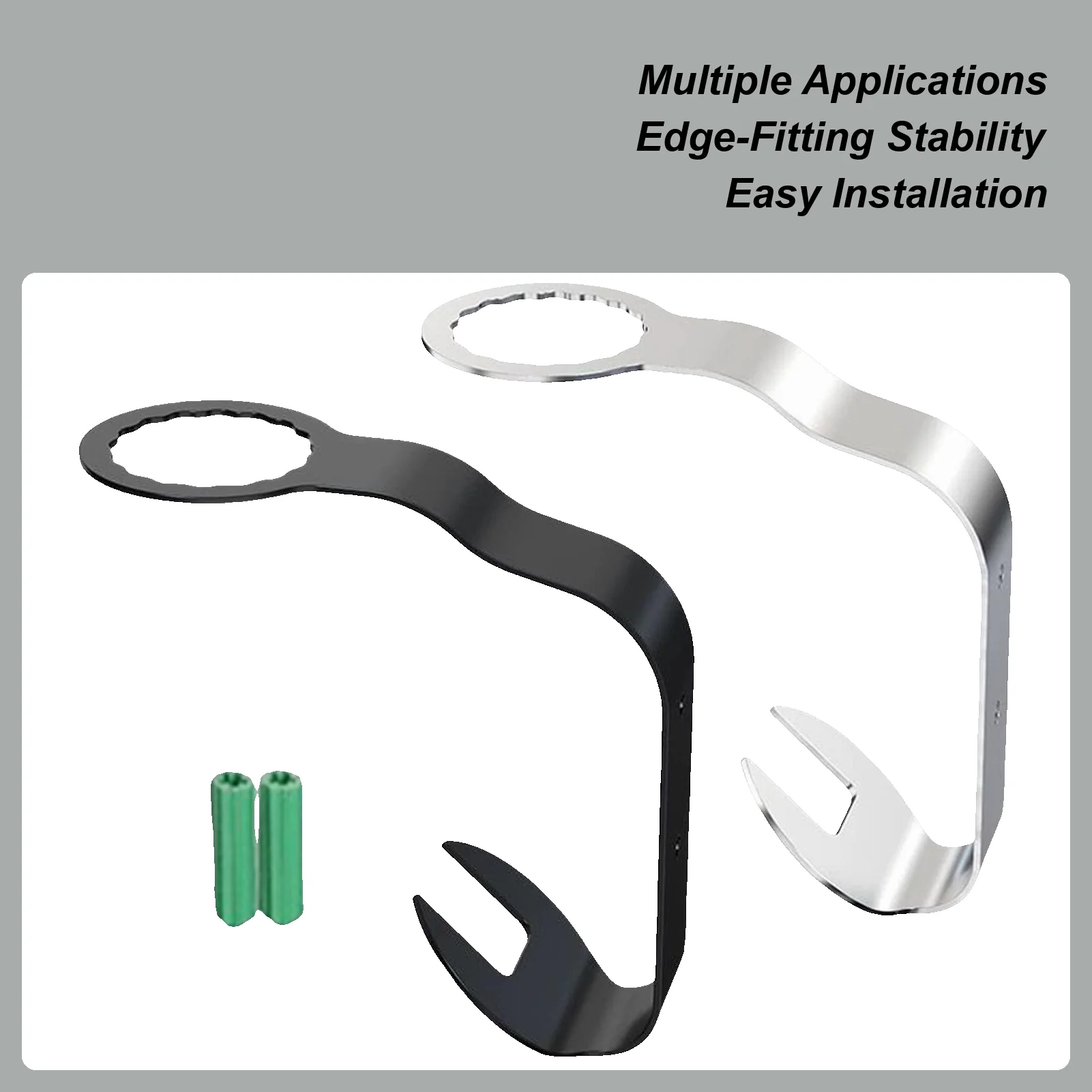 

Wall Mount Motorcycle Helmet Hook Rack Stainless Steel Stable Load-bearing Hats Bags Keys Hanger Garage Helmet Organizer