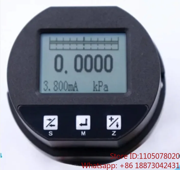 HART metal capacitance micro differential pressure transmitter, density meter, LCD head, intrinsic safety  4-20mA output  1PCS