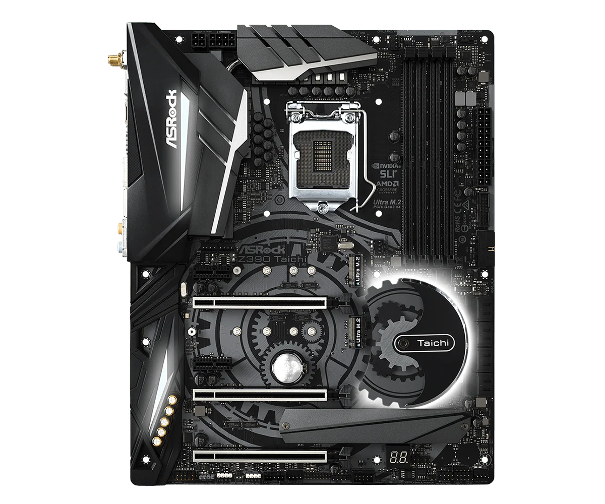 ASRock Z390 TAICHI اللوحة الأم Intel Z390 LGA 1151 DDR4 NVMe SSD M.2 ATX دعم i7-9700 i5-9600 i5-8400 i3-8100 وحدة المعالجة المركزية #2