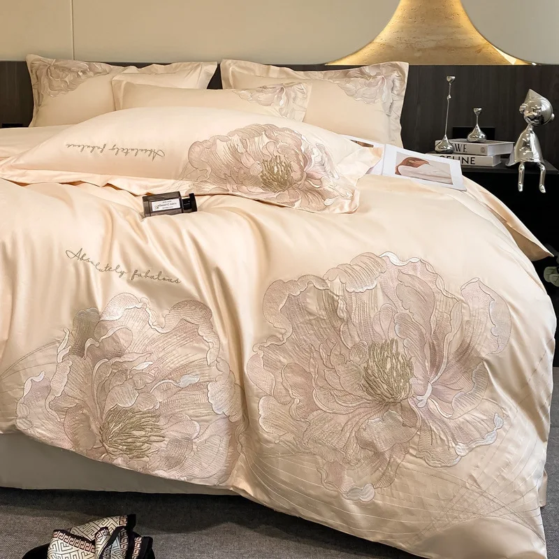 فاخر خفيف، عالي الجودة، شينجيانغ، سرير قطني قطيفة، طقم مكون من أربع قطع، قطن. #3