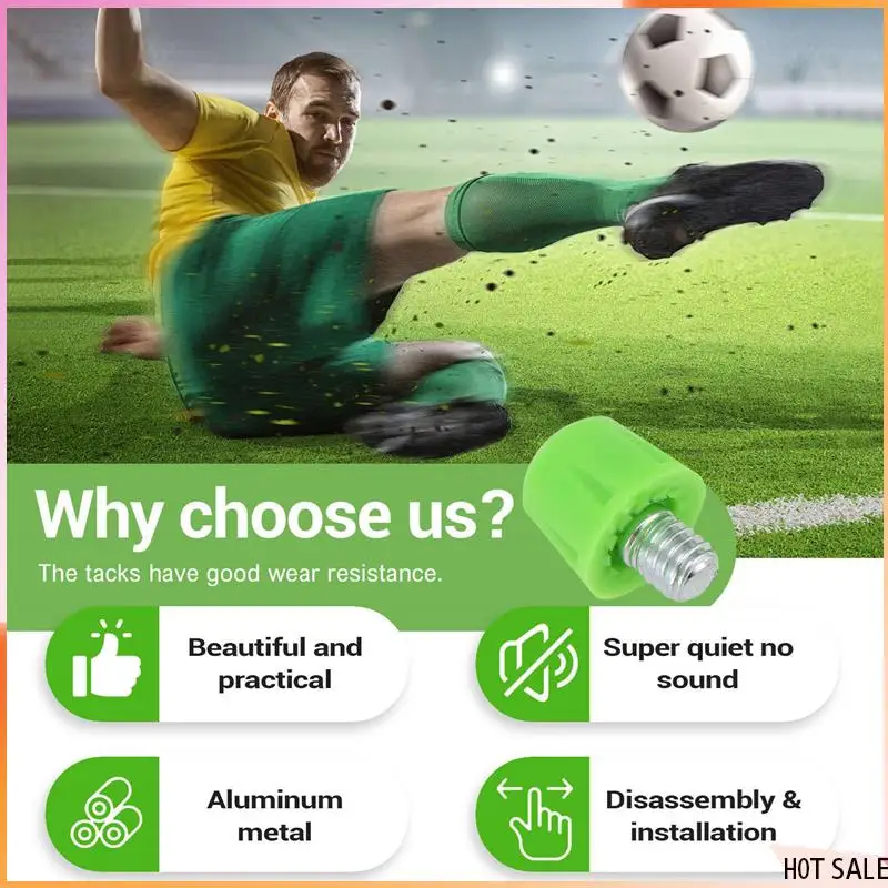 B72A 36 個サッカーブーツスタッドノンスリップネジネジ M6 プロフェッショナル交換スパイク SG に AG アディダスグリーン