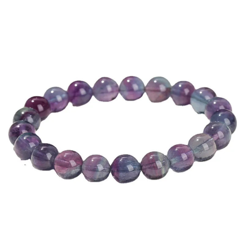 

Shinzue Jewelry's Eye Effect Fashion Versatile Women's Hand Accessories Wholesale7ANatural Layered Amethyst Fluorite B
